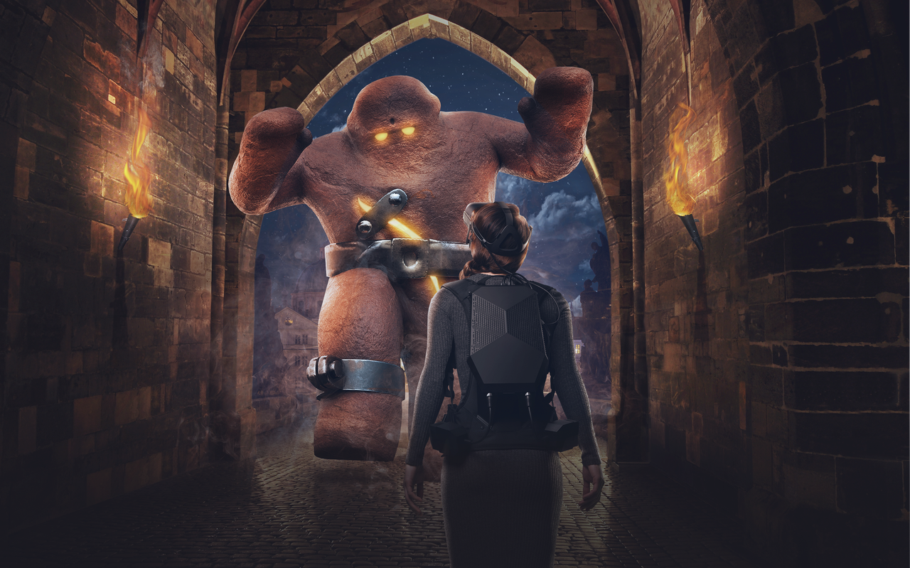 Virtual reality Prague Golem 3