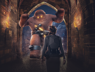 Virtual reality Prague Golem 3