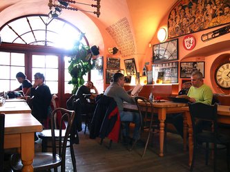 main picture 2 zavesenyho kafe prague czech republic czechia