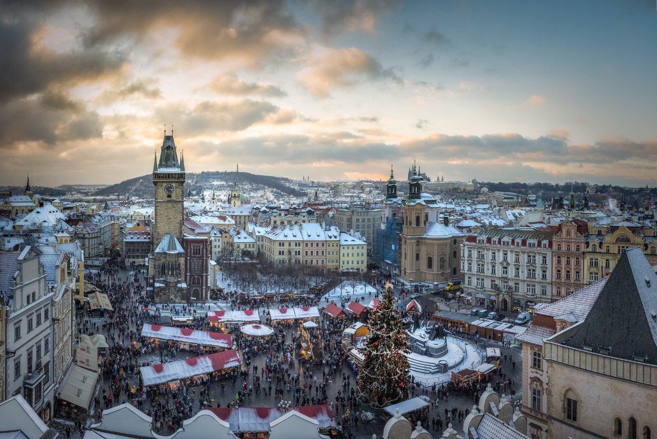 Grandes décorations de Noël à Prague